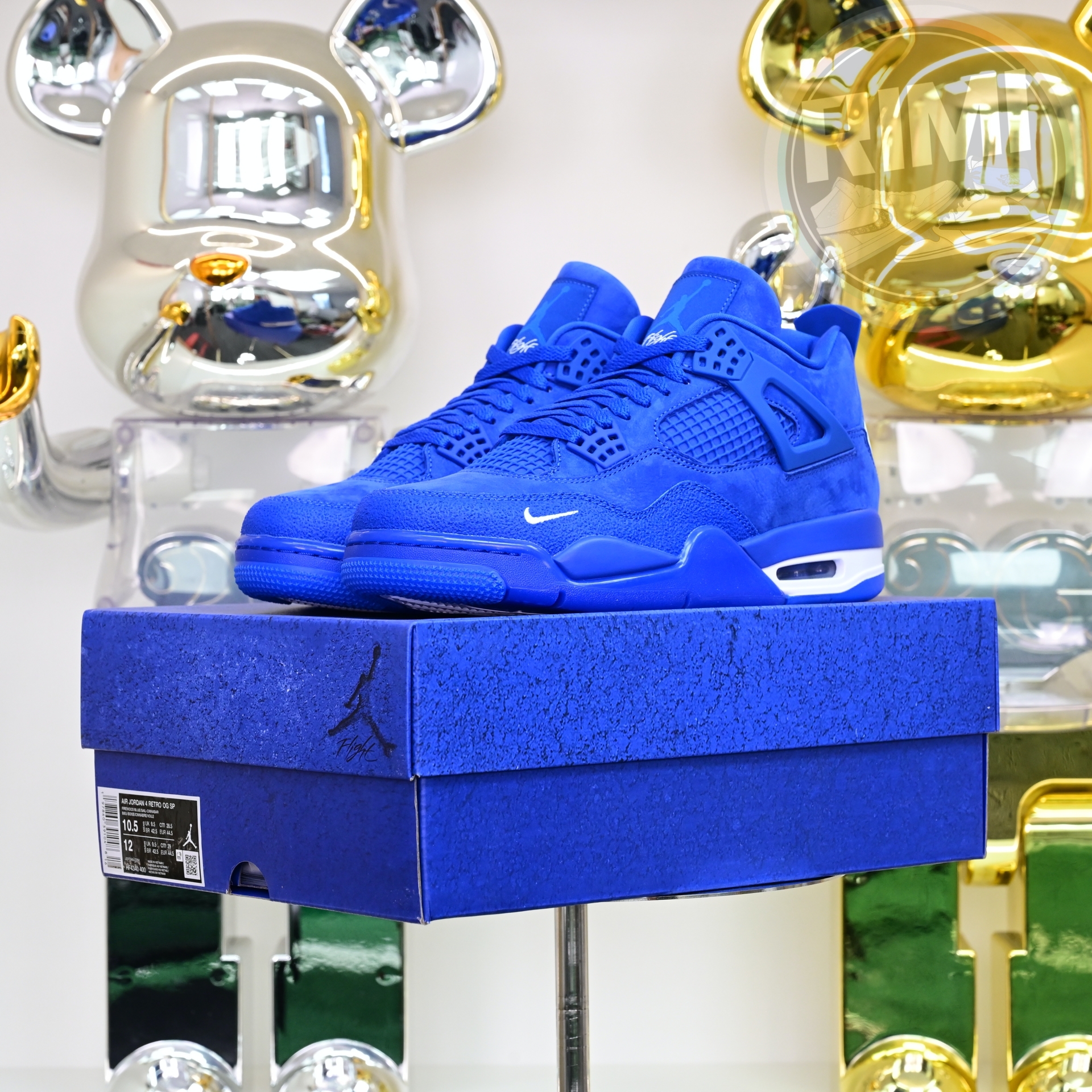 Nigel Sylvester X AIR JORDAN 4 RETRO OG ROYAL BLUE Brick by Brick HF4340-400