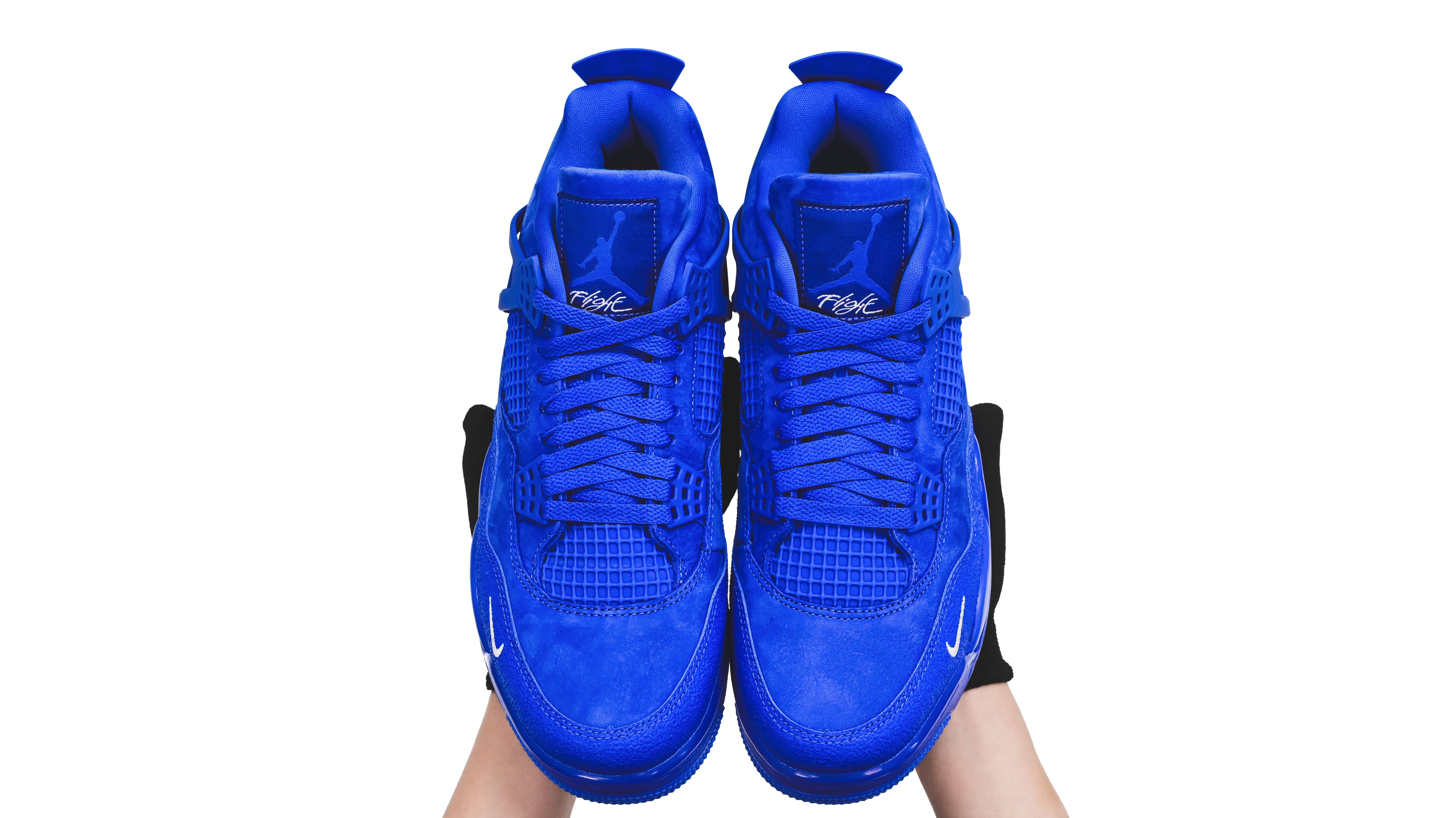 Nigel Sylvester X AIR JORDAN 4 RETRO OG ROYAL BLUE Brick by Brick HF4340-400