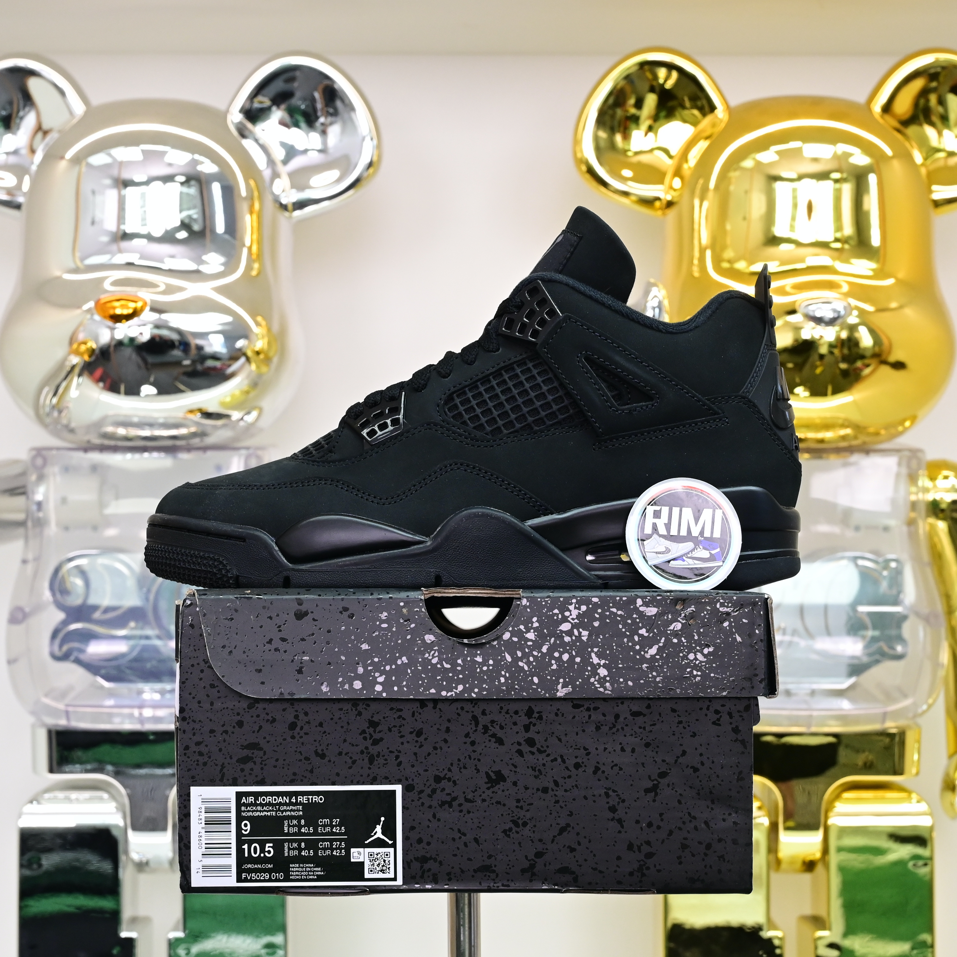 AIR JORDAN 4 RETRO 'BLACK CAT' 2025  FV5029-010