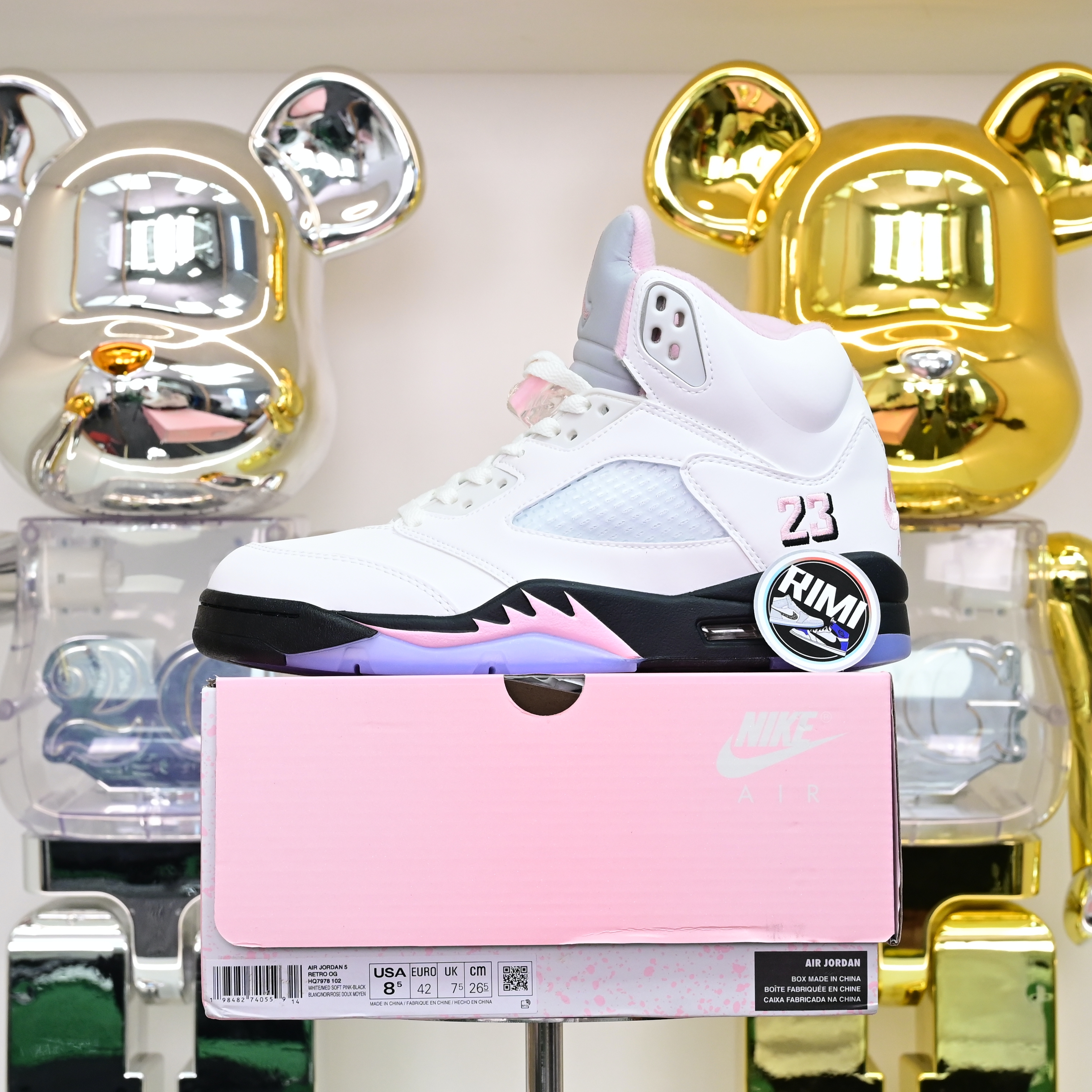 Air Jordan 5“Medium Soft Pink” HQ7978-102