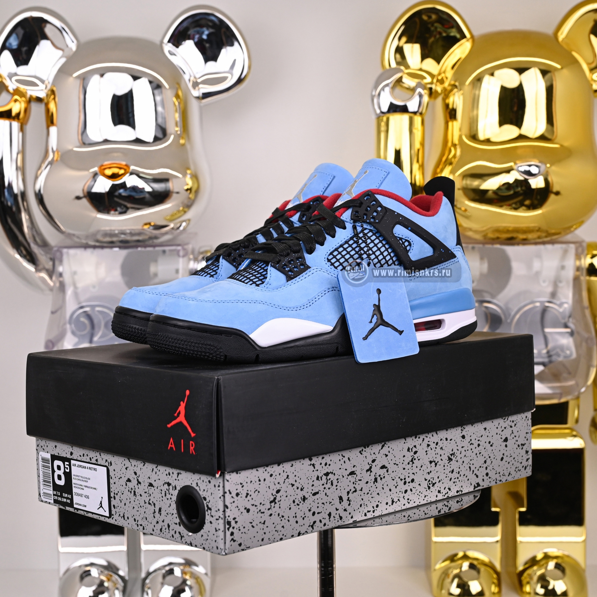 TRAVIS SCOTT X AIR JORDAN 4 RETRO 'CACTUS JACK' FRIENDS & FAMILY 308497-406