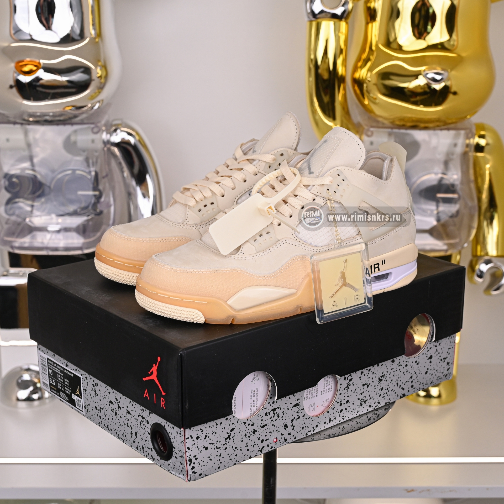 AIR JORDAN OFF-WHITE X WMNS AIR JORDAN 4 SP 'SAIL' CV9388-100