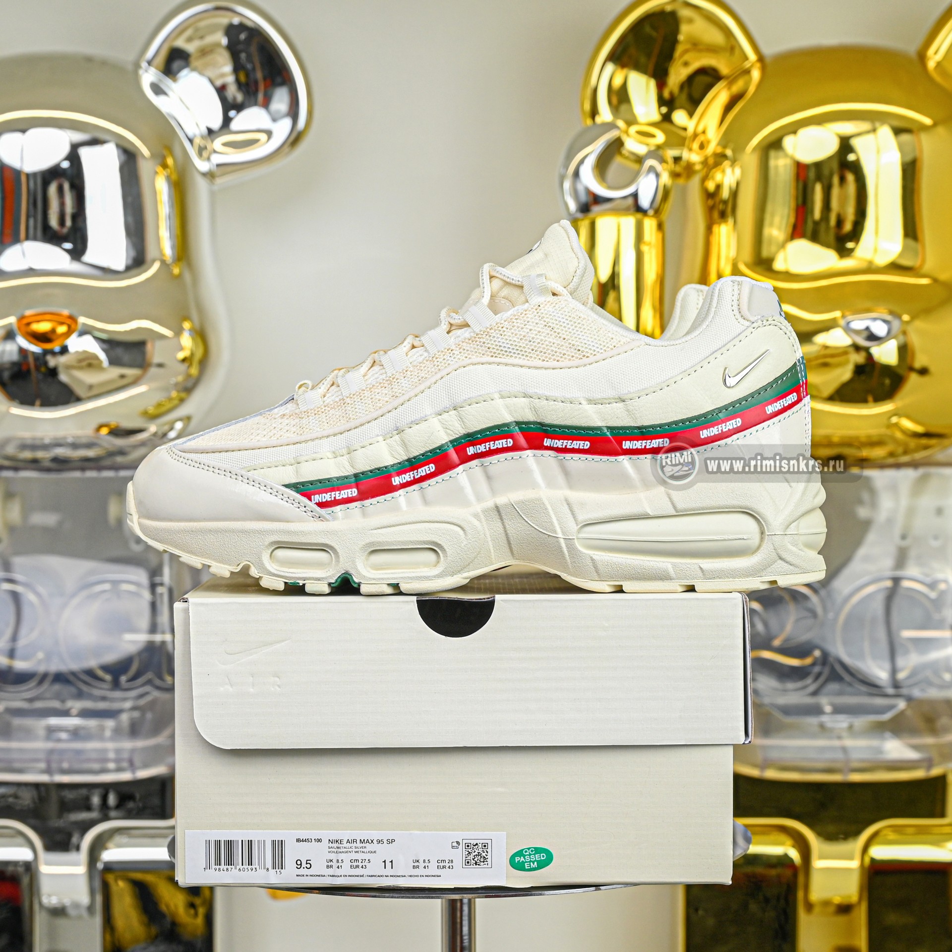 UNDEFEATED x Nike Air Max 95 OG Big Bubble   IB4453-100