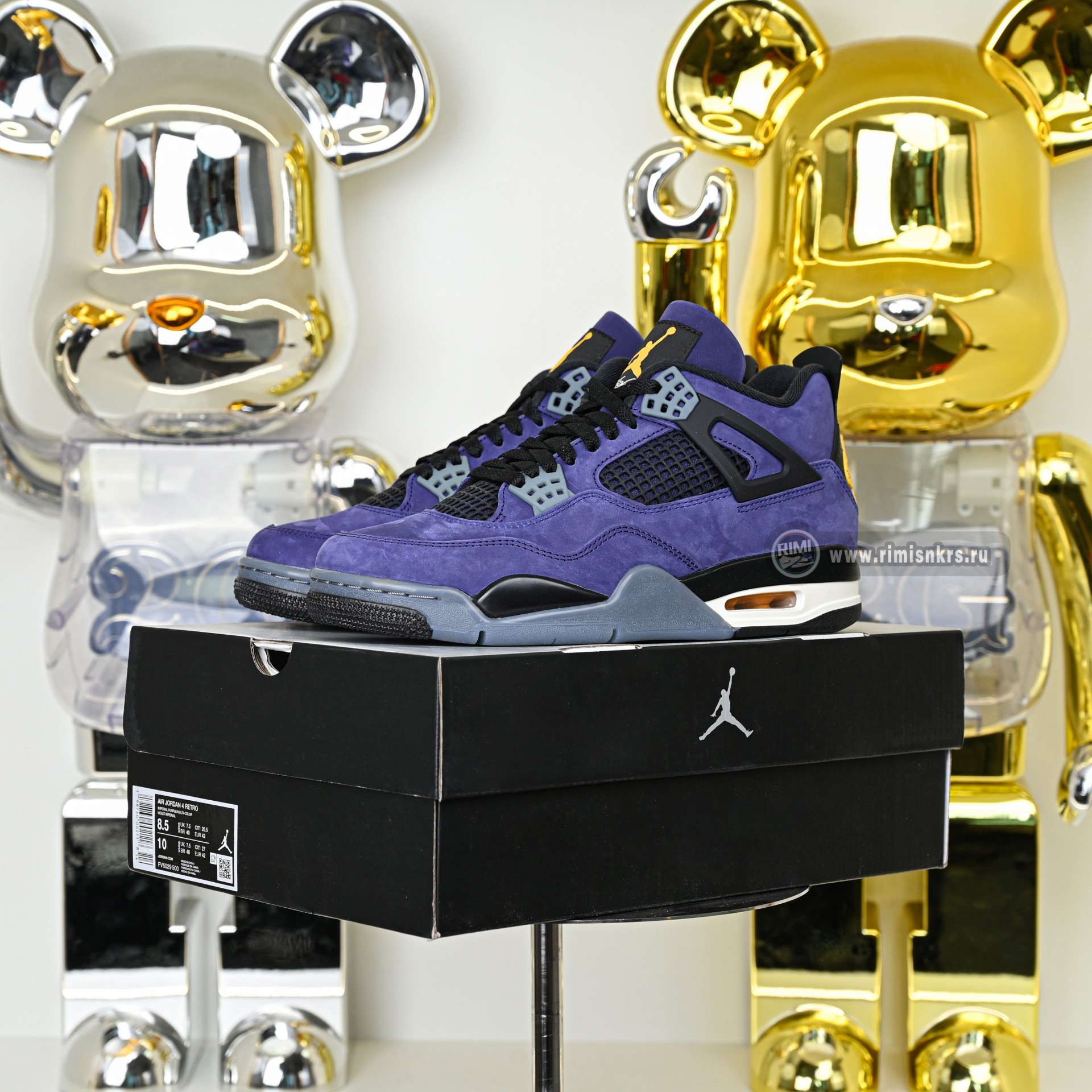 Air Jordan 4 Retro Lakers/Imperial Purple