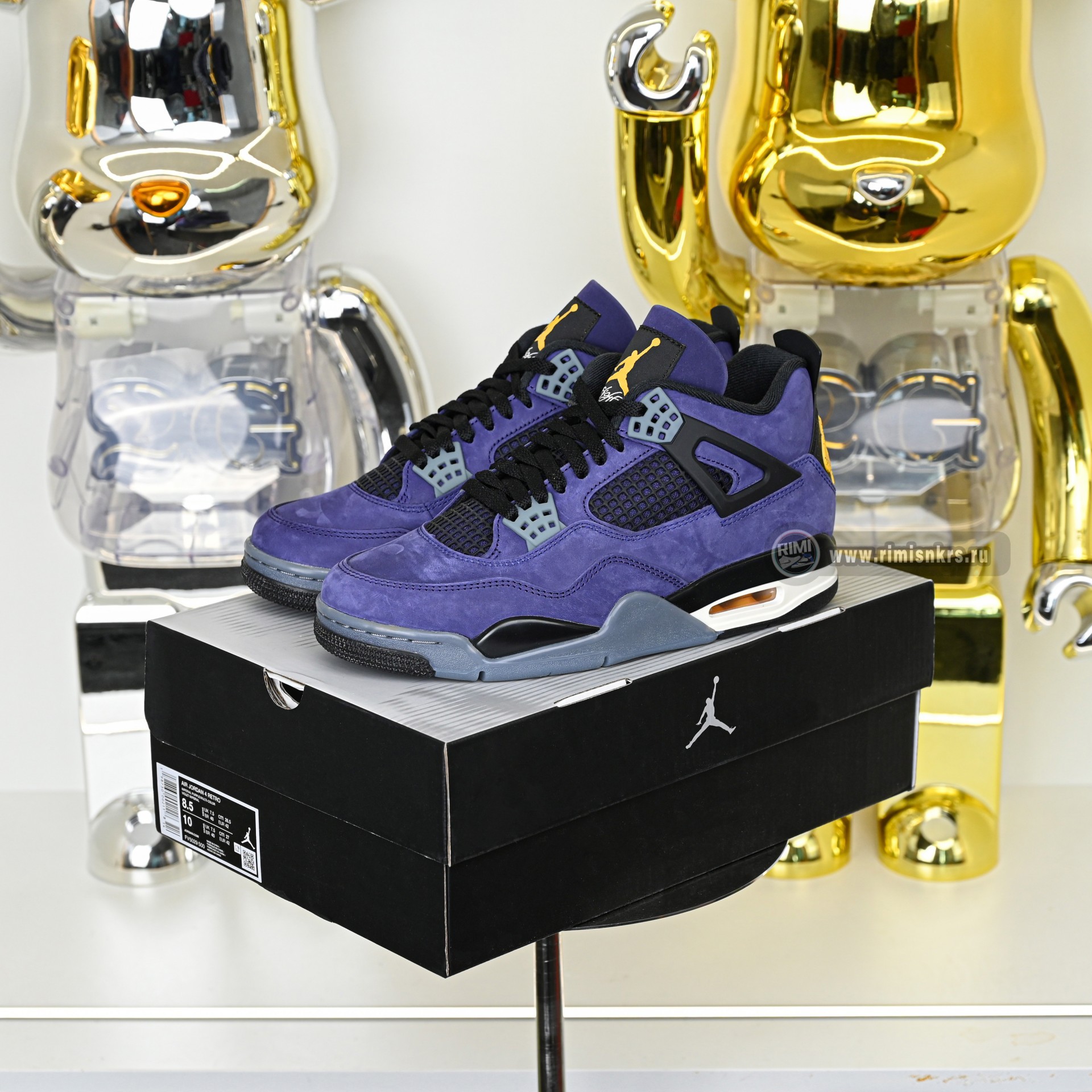 Air Jordan 4 Retro Lakers/Imperial Purple