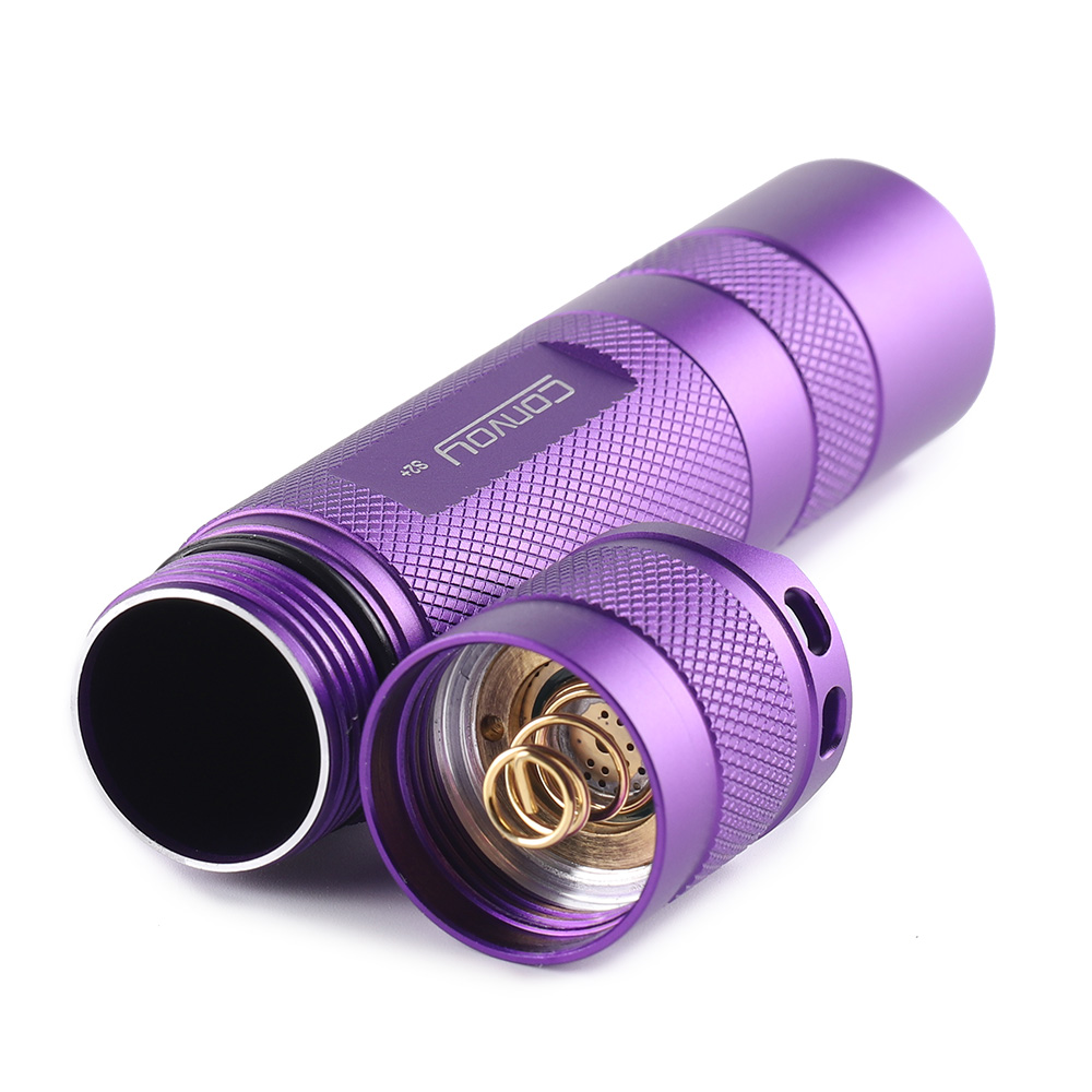Convoy S2+ purple UV 365nm 18650 flashlight with Nichia 276A - Convoy ...