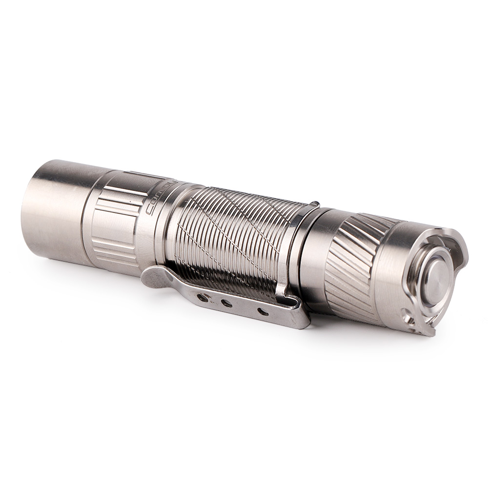 Convoy T3 titanium glossy AA 14500 flashlight - Convoy