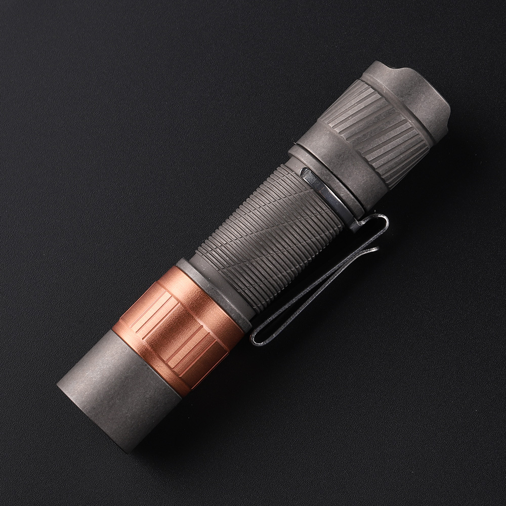 Convoy T3 copper head titanium stonewash AA 14500 flashlight Convoy T3 copper head titanium stonewash AA 14500 flashlight