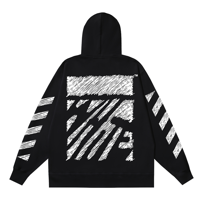 104_147 Off White Hoodie With Ziper