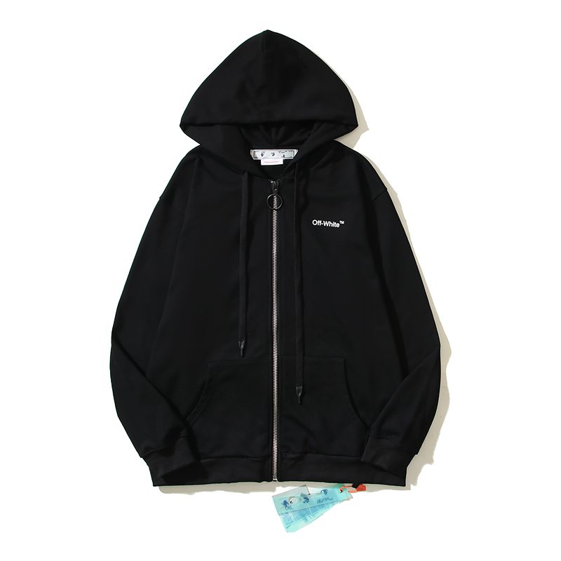 88_6020 Off White Hoodie With Ziper