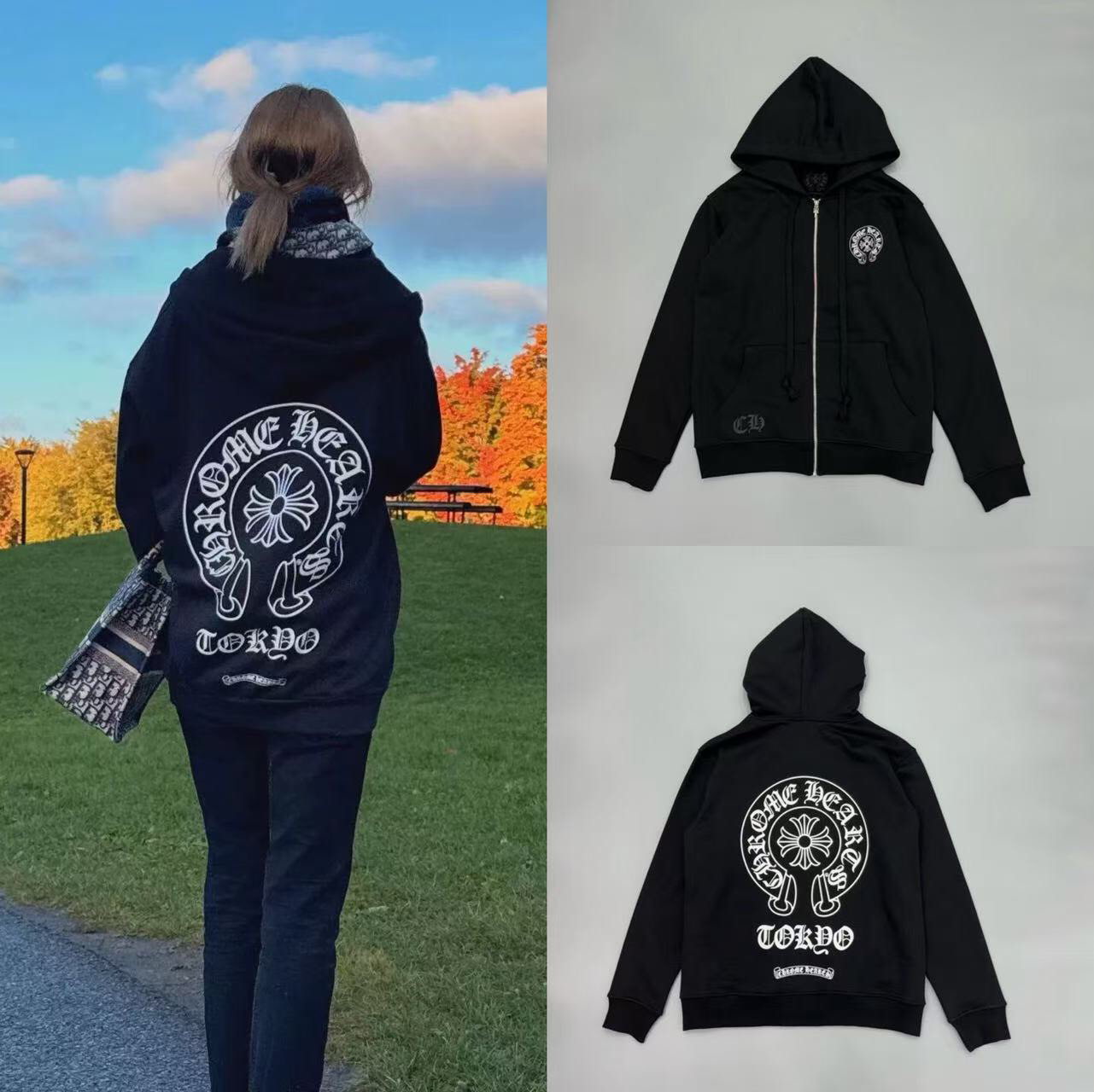 80_[1:1 quality] Chrome Heart hoodie